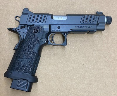 Staccato P DPO 9mm Threaded Barrel Optics Ready 12-1200-000203