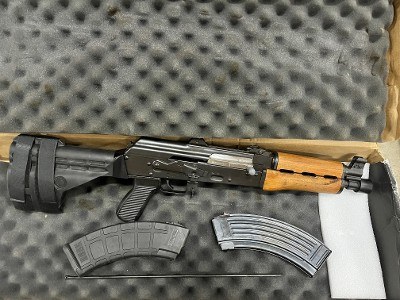 Zastava PAP M92PV AK Pistol – 7.62x39mm, Serbian Made, SB Tactical Brace