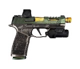 Sig Sauer 365 X-Macro 9mm Shark Coast Cypress Raptor Threaded Barrel W/ Romeo-X Foxtrot2 - 1 of 3