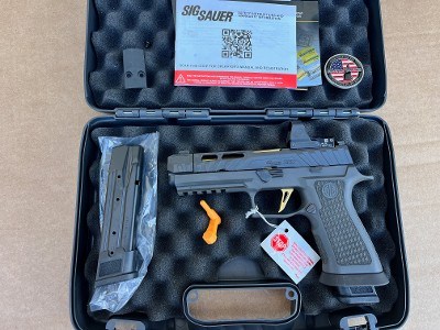 SIG Sauer P320 Spectre Comp 9mm – Custom Works, Gold Barrel, Optics Ready