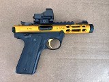 Ruger Mark IV 22/45 Lite Gold Anodized .22 LR with Vortex Razor Red Dot - 1 of 6
