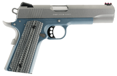 Colt 1911 Competition 45 ACP Blue Frame Stainless Slide O1070CCS-BT