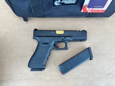 Glock 17 Gen4 ZEV Technologies Custom 9mm – Gold Barrel, ZEV Slide & Trigger