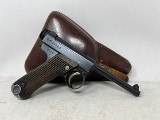 Japanese Nambu Type 14 Pistol – WWII Military Sidearm w/ Leather Holster
