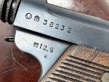 Japanese Nambu Type 14 Pistol – WWII Military Sidearm w/ Leather Holster - 8 of 10