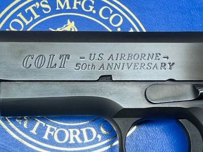 Colt 1911 Series 80 1990 U.S. Airborne 50th Anniversary Limited Edition 45 ACP - Image 9 of 9