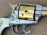 Colt Single Action Army .45 ACP – Custom Engraved with Ivory Steer Head Grips - 6 of 10