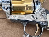 Colt Single Action Army .45 ACP – Custom Engraved with Ivory Steer Head Grips - 8 of 10