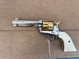 Colt Single Action Army .45 ACP – Custom Engraved with Ivory Steer Head Grips - 7 of 10