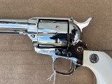 Colt Single Action Army .45 LC Factory Nickel with Ivory Grips (1989) - 3 of 5