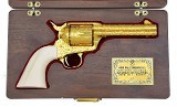 Colt Arvo Ojala Commemorative 3rd Gen. Single Action Army Revolver SAA – Gold Engraved, Ivory Grips - 1 of 4