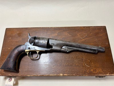 Colt 1860 Army U.S. Marked Revolver – .44 Cal, 8