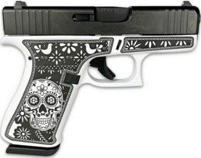 Glock 43X Sugar Skull B&W 9mm PX4350201SSWB