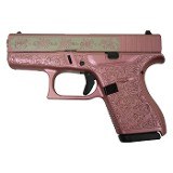 Glock G42 Custom Glock & Roses Medusa Pink Subcompact .380 ACP 3.25