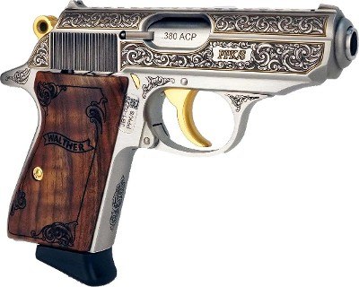 Walther Arms PPK/S Exquisite 380 ACP Engraved Stainless 4796017