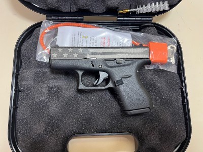 Glock 42 380 ACP ELITE TITANIUM Flag GLOGUI4250201ETBF