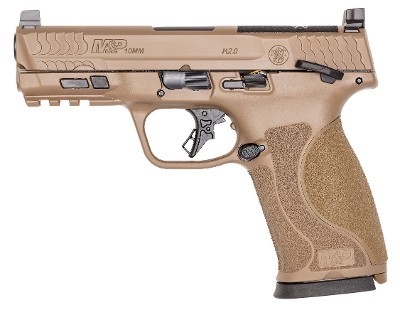 Smith & Wesson M&P10MM 2.0 10mm Optics Ready 15 Round Capacity FDE Thumb Safety 13739