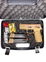 Used Sig Sauer P320 M18 9mm – Coyote Tan, Optic Ready, 3 Magazines - 1 of 7