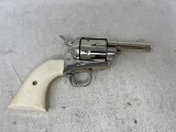 Colt Single Action Army Sheriff’s Model 3rd Gen .45 SAA Colt Nickel / Ivory Grips - 2 of 8