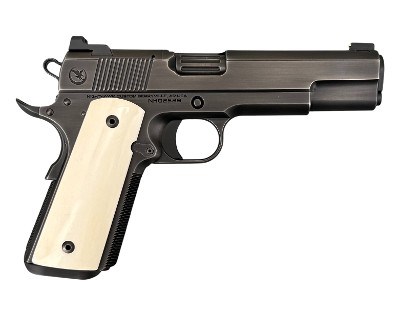 Nighthawk Custom NHC Classic 45 ACP IOS 1911 Giraffe Bone Grips 0063