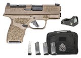 Springfield Hellcat FDE 9mm W/ Viridian Green Dot 5- Magazines HC9319FOSP-GU25