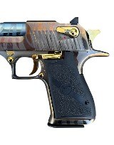 Factory Blem Magnum Research Desert Eagle 50 AE Gold Tiger Stripe DE50TG-TS - 4 of 5