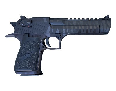 Factory Blem Magnum Research Desert Eagle 50 AE MK XIX Black Tiger Stripe DE50BTS