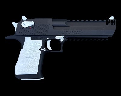 Factory Blem Magnum Research Desert Eagle 44 Mag MK XIX Black & White