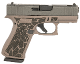 Glock 43X 9mm MOS Ported Gold Cerakote & Textured Grip UX4350201FRCRUP