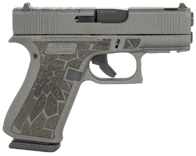 Glock 43X 9mm MOS Ported Cobalt Grey & Textured Grip UX4350204NCRUPCOB