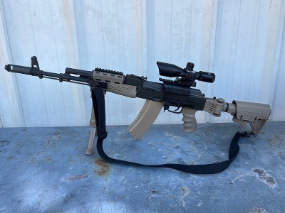 Century Arms M74 Sporter 5.45x39 Rifle – Tactical Upgrade Package, FDE Furniture & Optic