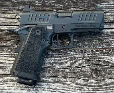 Staccato CS 9mm DLC Barrel Optics Ready Flat Trigger Standard Sights 14-1501-000112