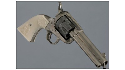Antique Colt Single Action Army Revolver – Factory Letter Verified, 1881 Shipment with Holster