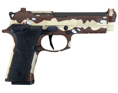 Factory Used Beretta 92XI 9mm Optics Ready Chocolate Chip Camo 10 Round Capacity SPEC0730A10