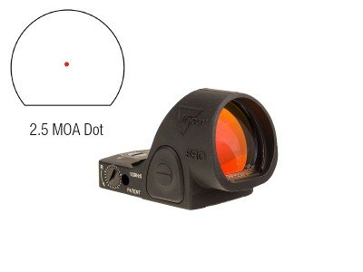Trijicon SRO Reflex 2.5 MOA Red Dot Sight Adjustable LED Red Dot Matte 2500002 Free Shipping