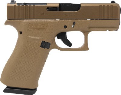 Glock 43X 9mm MOS Coyote Tan Optics Ready 10 Round Capacity PX435Z201FRMOSK
