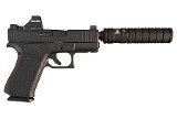 Glock 43X Custom Hux Puppy 9mm W/ Holosun 407K & JK 105 CCX Silencer / Suppressor Combo