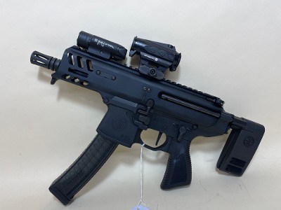 Sig MPX 9mm Compact PDW w/ Romeo 4T Red Dot & Olight PL-3 Valkyrie Light