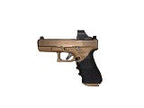 Glock 19X MOS 9mm w/ Holosun Red Dot – Coyote Tan, Hogue Grip - 2 of 8