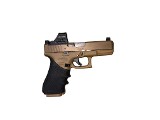 Glock 19X MOS 9mm w/ Holosun Red Dot – Coyote Tan, Hogue Grip - 3 of 8
