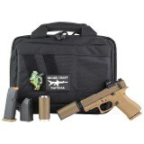 Glock 43X 9mm FDE W/ Holosun 407K & Hush Puppy Project Model 2 Silencer / Suppressor Combo - 1 of 2