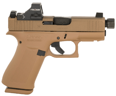 Glock 43X 9mm MOS Threaded Barrel W/ Holosun 407K FDE PX4350204FRMOSNINO2