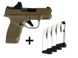 Springfield Hellcat 9mm FDE OSP W/ Viridian Green Dot 5- Magazines HC9319FOSP-GU24 - 1 of 1