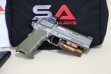 Stealth Arms Platypus 2011-Style 9mm (Two-Tone Green/Gray) w/ Holosun Optic + Olight PL-3 Valkyrie - 2 of 8