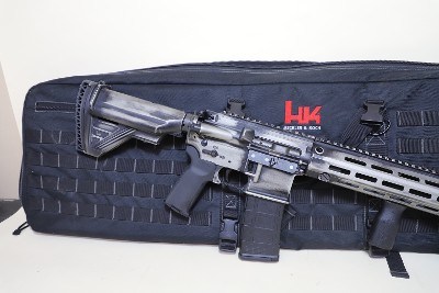 HK MR556 “Battle Worn” Finish 5.56 Platform — M-LOK Rail, HK Soft Case, Bipod + Vertical Grip - Image 2 of 9