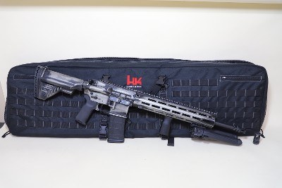 HK MR556 “Battle Worn” Finish 5.56 Platform — M-LOK Rail, HK Soft Case, Bipod + Vertical Grip