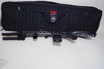 HK MR556 “Battle Worn” Finish 5.56 Platform — M-LOK Rail, HK Soft Case, Bipod + Vertical Grip - Image 8 of 9