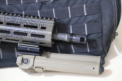 HK MR762A1 7.62x51 NATO — Topographic Pattern Finish w/ SIG SAUER Optic + Tan Rail Light - Image 3 of 7