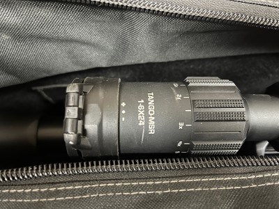 HK MR762A1 7.62x51 NATO — Topographic Pattern Finish w/ SIG SAUER Optic + Tan Rail Light - Image 7 of 7