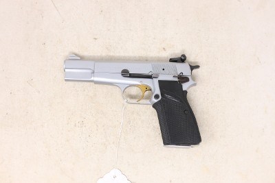 Browning Hi-Power – 9mm, Belgian Production, Factory Nickel Finish USED